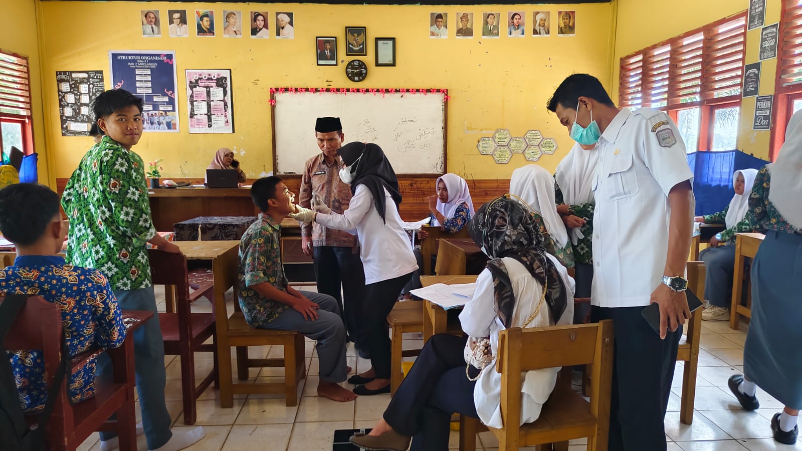 Periksa Kesehatan Peserta Didik, MAN 2 Sarolangun Kembali Di sambangi Tim Kesehatan Puskesmas Limbur Tembesi